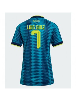 Colombia Luis Diaz #7 Replika Borta Kläder Dam VM 2026 Kortärmad